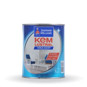 Esmalte sintético Kem Lustral brillante blanco 1 Lts