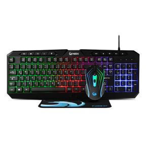 Kit Gamer NBX Nbx-set1000 Teclado Rgb, Mouse Y Mousepad