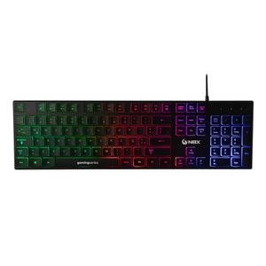 Teclado Gamer NBX Nbx-kb1000m Ultra Slim Rainbow.