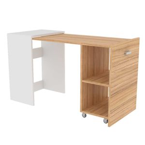 ESCRITORIO FIPLASTO ES0006 PLEGABLE BLANCO/COCO
