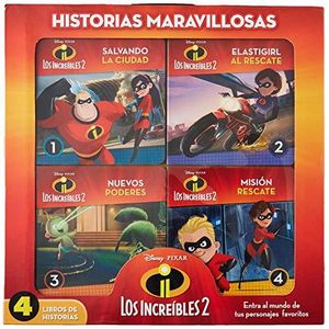 INCREIBLES 2 HISTORIAS MARAVILLOSAS 4 LIBROS - Autores Varios
