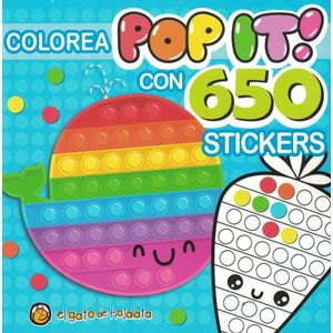 COLOREA POP IT CON 650 STICKERS BALLENA - Pingray, Maria Jose
