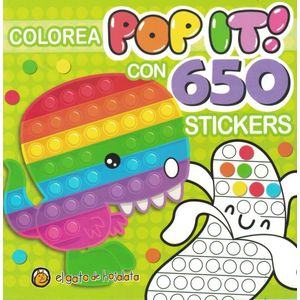 COLOREA POP IT CON 650 STICKERS DINOSAURIO - Pingray, Maria Jose