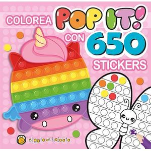 COLOREA POP IT CON 650 STICKERS UNICORNIO 2 - Pingray, Maria Jose