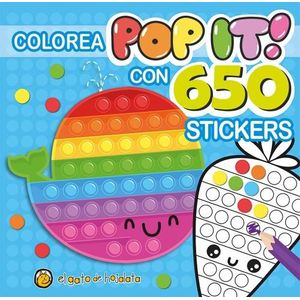 COLOREA POP IT CON 650 STICKERS BALLENA 2 - Pingray, Maria Jose