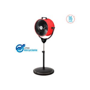 Ventilador de Pie Liliana 16" 3 Aspas de Aluminio Rojo