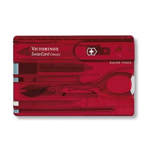 Tarjeta Victorinox Swisscard 10 usos tijera pinza boligrafo regla