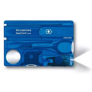 Tarjeta Victorinox Swisscard 13 usos tijera pinza led lupa regla