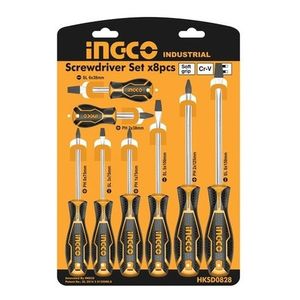 Set De Destornilladores Industrial Ingco Hksd0828