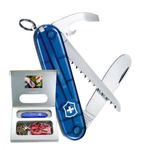 Victorinox Cortapluma 0.2373.T2 My First Azul Transparente 9 usos