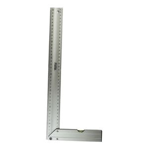 Escuadra Carpintero De Aluminio 40cm Con Nivel Neon Evol1165