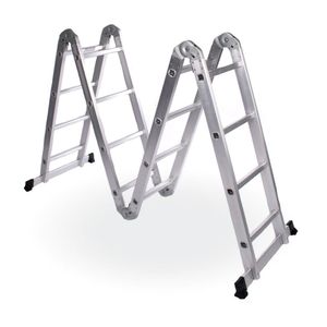 Escalera articulada de aluminio - 16 escalones