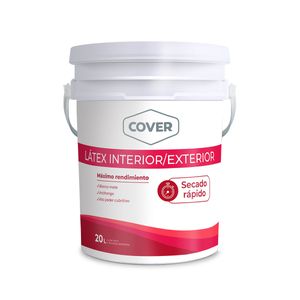 Látex interior / exterior Cover mate blanco 20 Lts