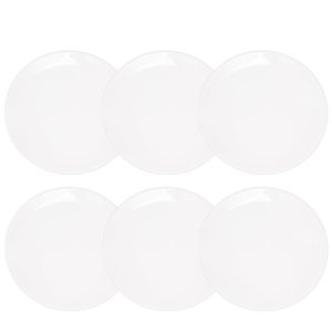UNNI WHITE - SET X6 PLATOS PLAYOS 26 CM OXFORD