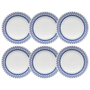 GRECIA - SET X 6 PLATOS PLAYOS 24 CM OXFORD