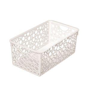 CANASTO ORGANIZADOR CONTENEDOR CESTO CAJA PLASTICO 28X13X8.5