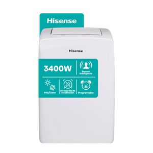 Aire Acondicionado Portátil Hisense 3400 w Frío Calor AP12HR4SEJS00PI