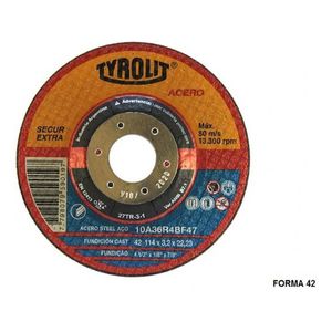 Disco Centro Deprimido 10a 178x3.2x22.23 Tyrolit