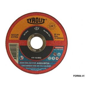 Disco Centro Plano Fino 114x1.0x22.23 Tyrolit