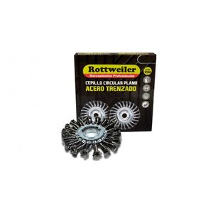 Cepillo Circular Plano Trenzado De 125mm Rottweiler Evol5143