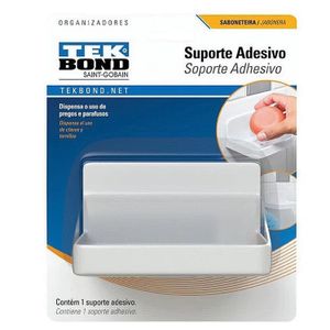 Soporte adhesivo blanco para jabón en blister Tek Bond