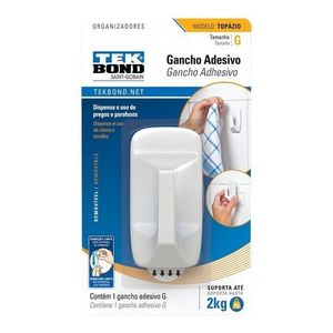 Gancho Adhesivo Grande Topazio Blister X1 Unidades Tek Bond