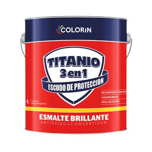 Esmalte sintético Titanio Pro brillante blanco 4 Lts