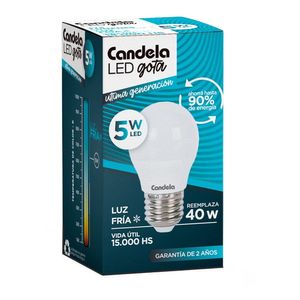 Lámpara Led Candela Gota 5w Reemplaza 40w E27
