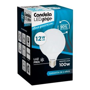 Lámpara Led Candela Globo 12w  Reemplaza 100w