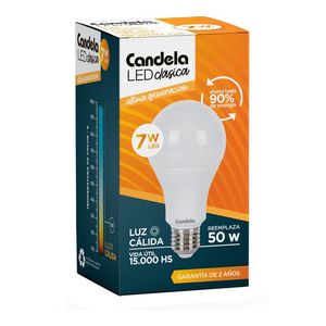 Lámpara Led Candela 7w Reemplaza 50w E27