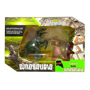 Set De Dinosaurios Poppi Con Huevo Camina Ruge