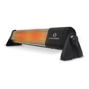 Estufa Cuarzo Horizontal 600/1200w Whitenblack Color Negro