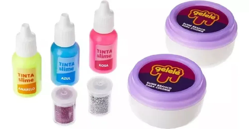 Kit De Slime Gelelé Slime Tie Dye Super Violeta 3697 - Provincia Compras