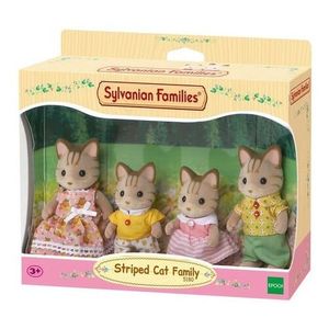 Sylvanian Familia De Gatos De Rayas 4 Figuras 5180sy