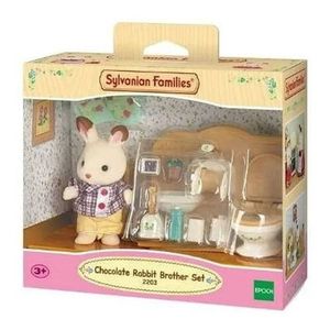 Sylvanian Set Baño Hermano Familia Conejo Chocolate 5015sy