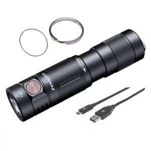 Linterna de mano Fenix E09r Led Usb 600 L Recargable Llavero