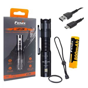 Fenix Linterna LD12R 600 lumens Negra