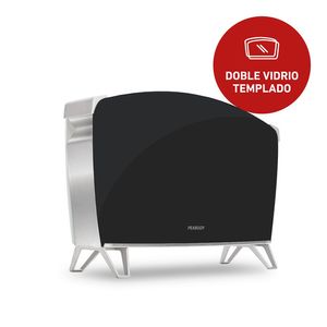 Vitroconvector Peabody Doble Vidrio 1500w Negro Pe-bvc15