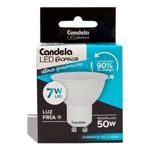 Lámpara Led Dicroica Candela 7w Reemplaza 50w