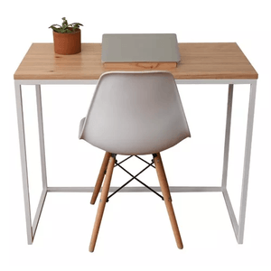 Escritorio Industrial Hierro Y Madera Paraiso Yaco 90 Cm /c