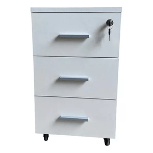 Cajonera Rodante 35x40x60 De 3 Cajones Llave Ideal Guardado