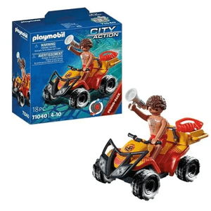 Playmobil Cuatriciclo de Rescate con conductor y accesorios 71040 Intek