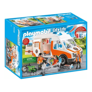 Playmobil City Life 70049 Ambulancia De Rescate - Intek