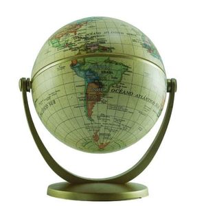 Globo Terraqueo Antiguo Base Plastica 10cm 107a