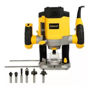 Fresadora Rebajador Router Stanley + 6 Fresas 1200w 1/3 hp