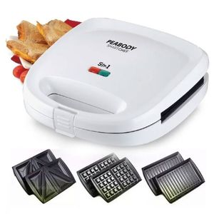 waflera Sandwichera peabody 5 en 1 grill plancha omelette