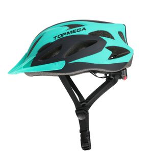 Casco Protector TopMega MTB In Mold Celeste Talle L 1009091