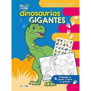 DINOSAURIOS GIGANTES PINTO POSTER + 30 STICKERS - Anonimo