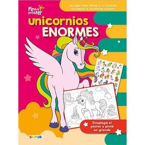 UNICORNIOS ENORMES PINTO POSTER + 30 STICKERS - Anonimo