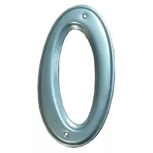 Numero 0 para domicilio aluminio SC